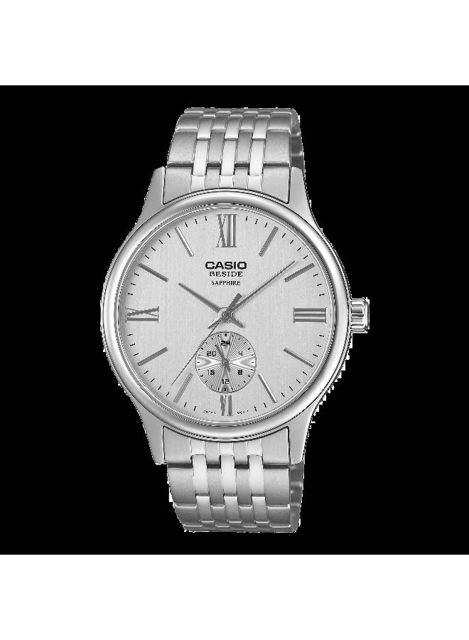 Beside Sapphire Glass Stainless Steel Men's Wrist Watch - BMS-100D-7AVDF - 40 mm